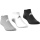 adidas Sportsocken Sneaker Light grau/weiss/schwarz - 3 Paar